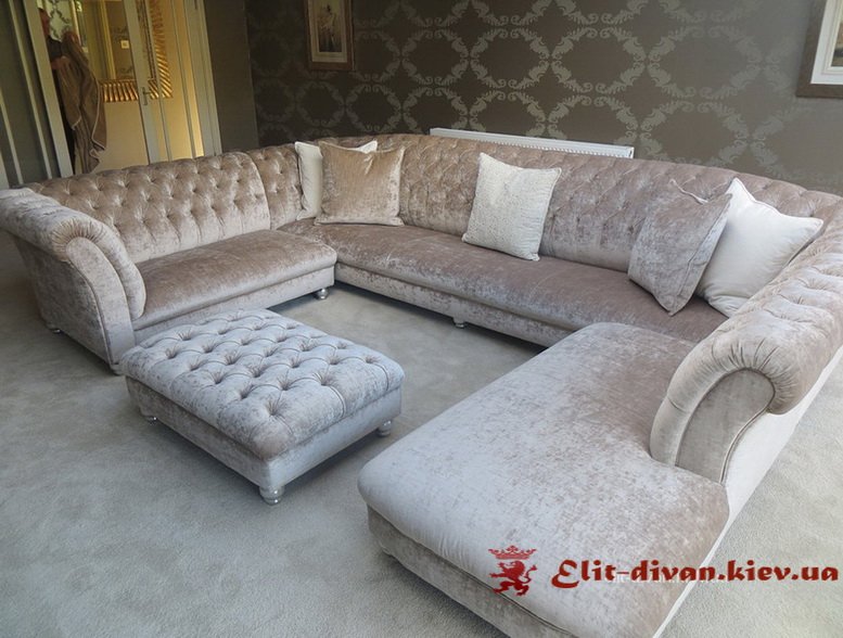 п образный диван размеры в КИеве