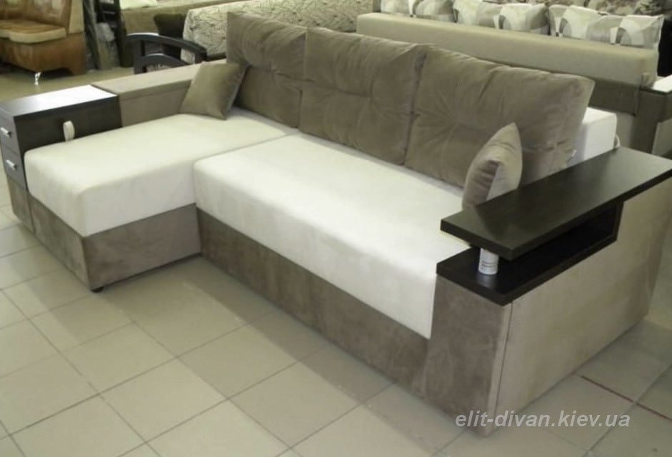 бело-оливковый диван по индивидуальному проекту