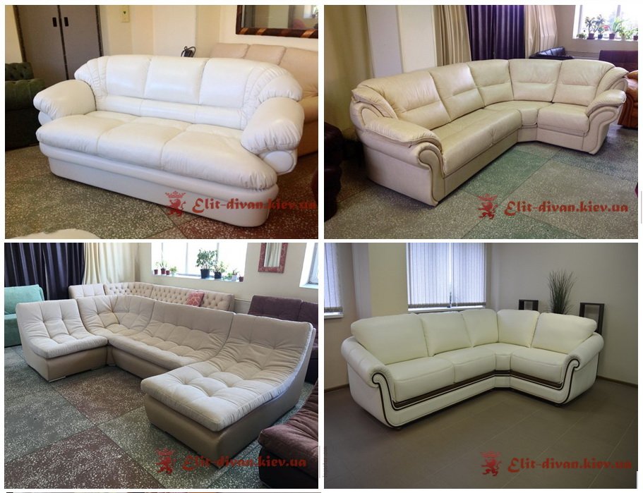 Белый диван на заказ