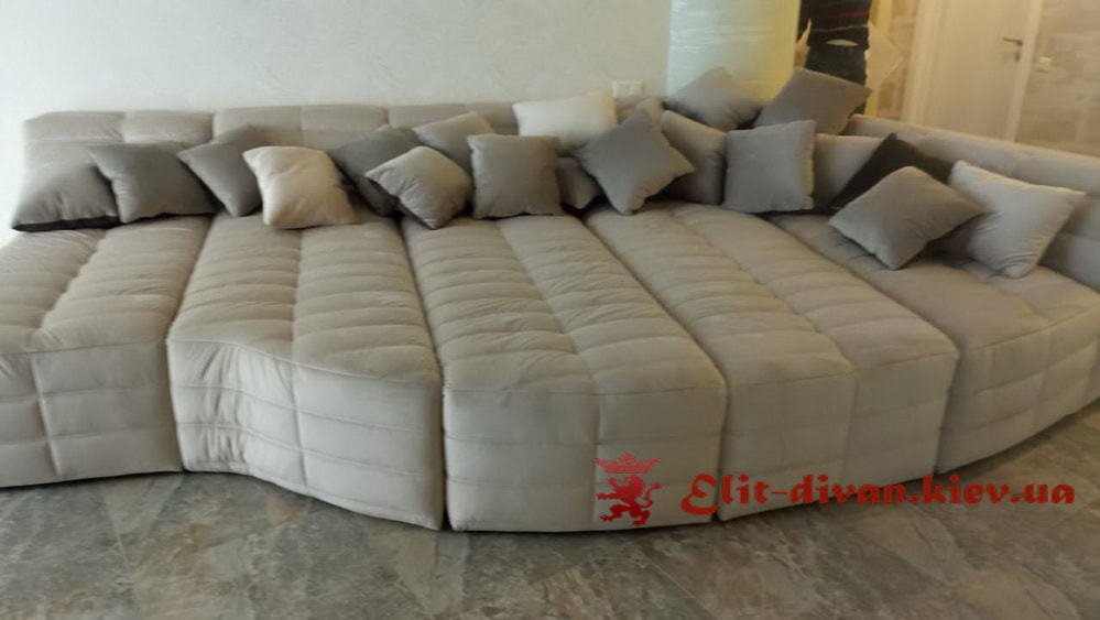 авторская модульная кровать диван угловой формы