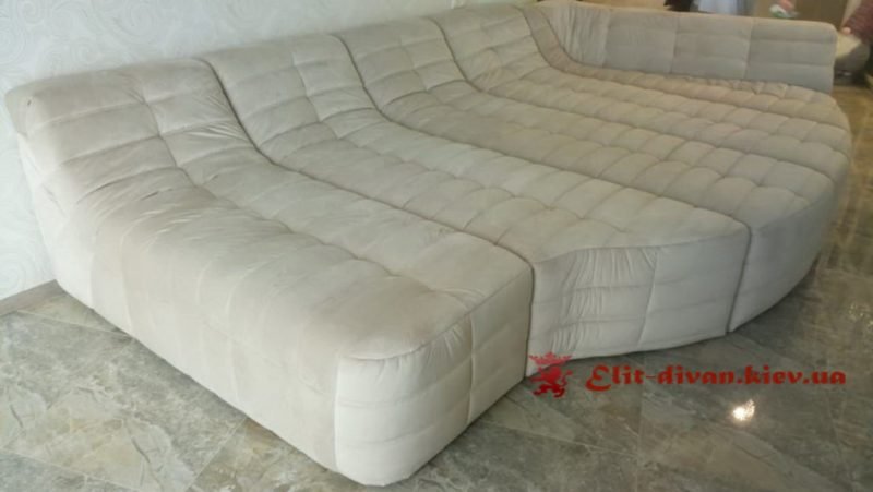 Білий модульний прямий диван
