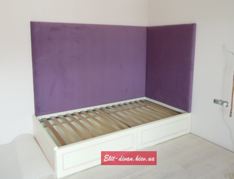 детская кровать на заказ фиолетовая