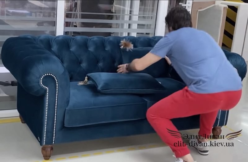 как сделать диван честер