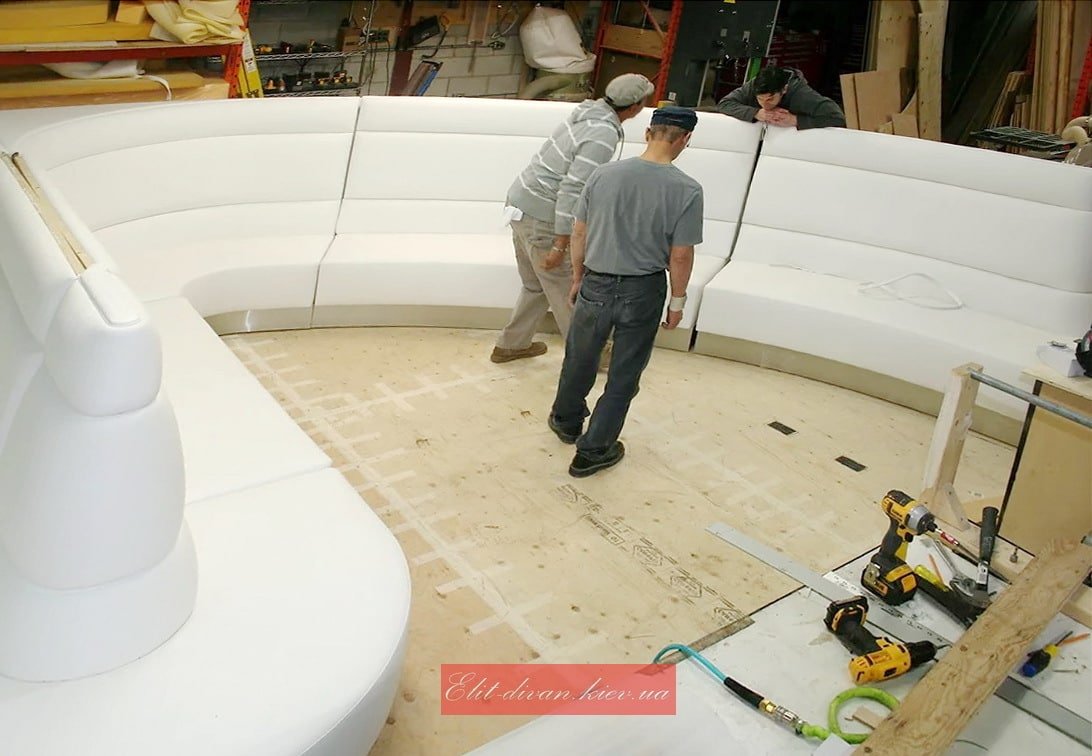 Изготовление круглых диванов в Чернигове