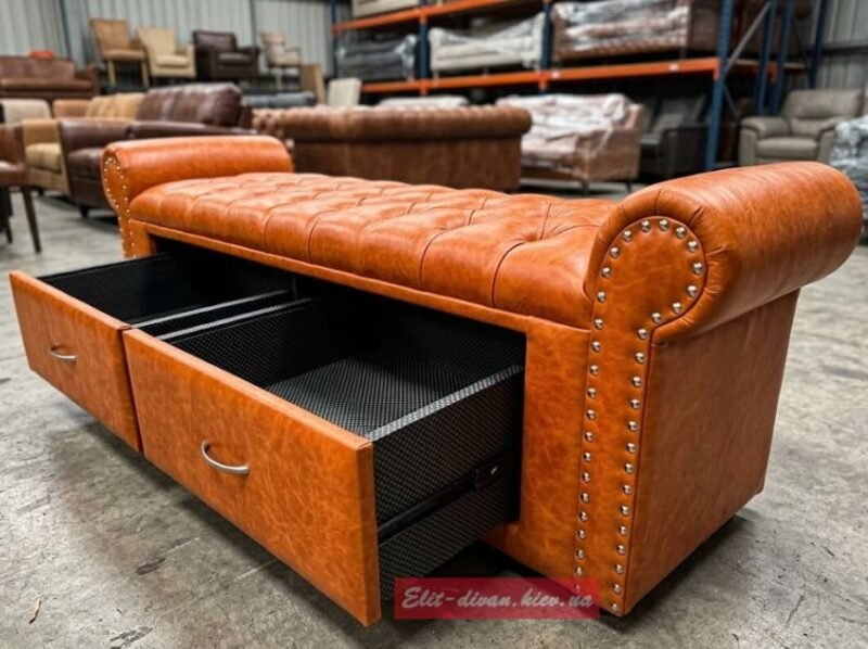стильная оттоманка с нишей хранения