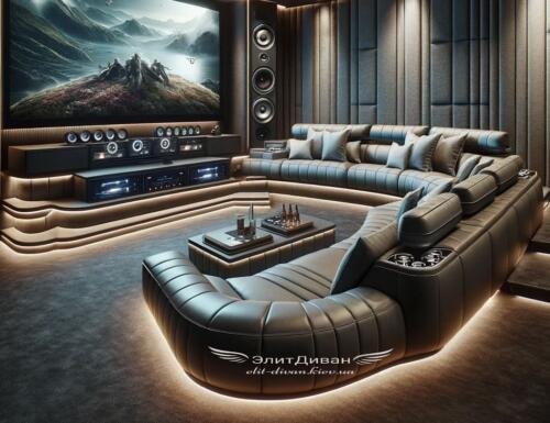 угловой диван для домашнего кинотеатра